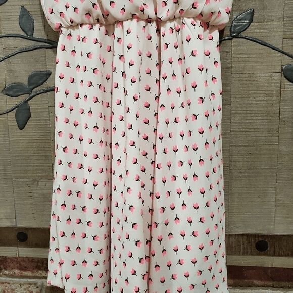 LUSH Dress With Pink Tulips  Size XS - Picture 3 of 8